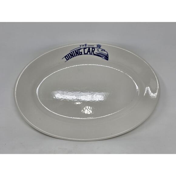 Vintage Platter ‘THE DINING CAR’ from 1990s Labeled Sterling China Rare - Picture 2 of 7